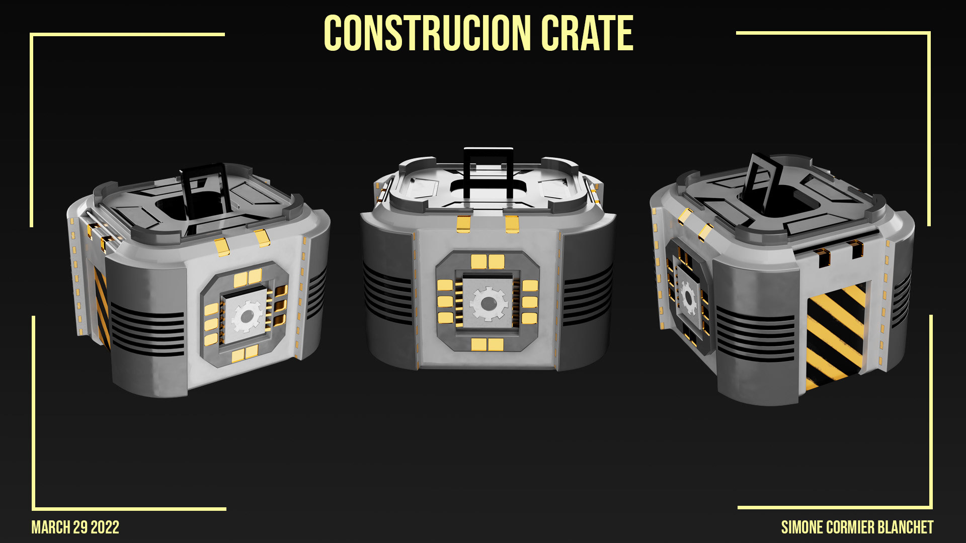 Crate 3D Model Screenshot